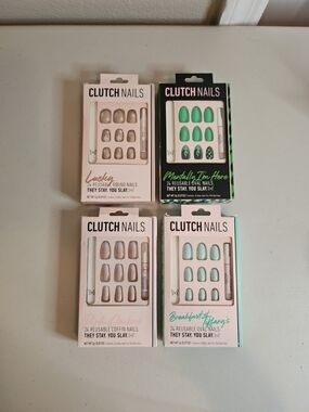 Clutch Nails Target 4 Pack Bundle Press On Nails Vary in Sizes